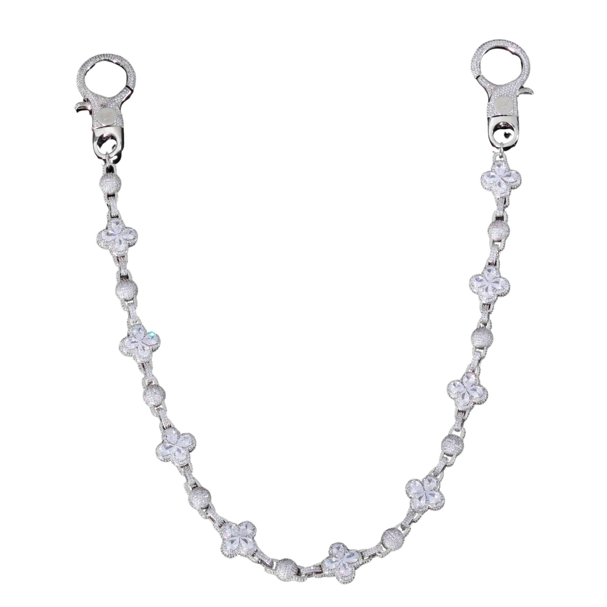 18K Gold Plated Clover Wallet Chain