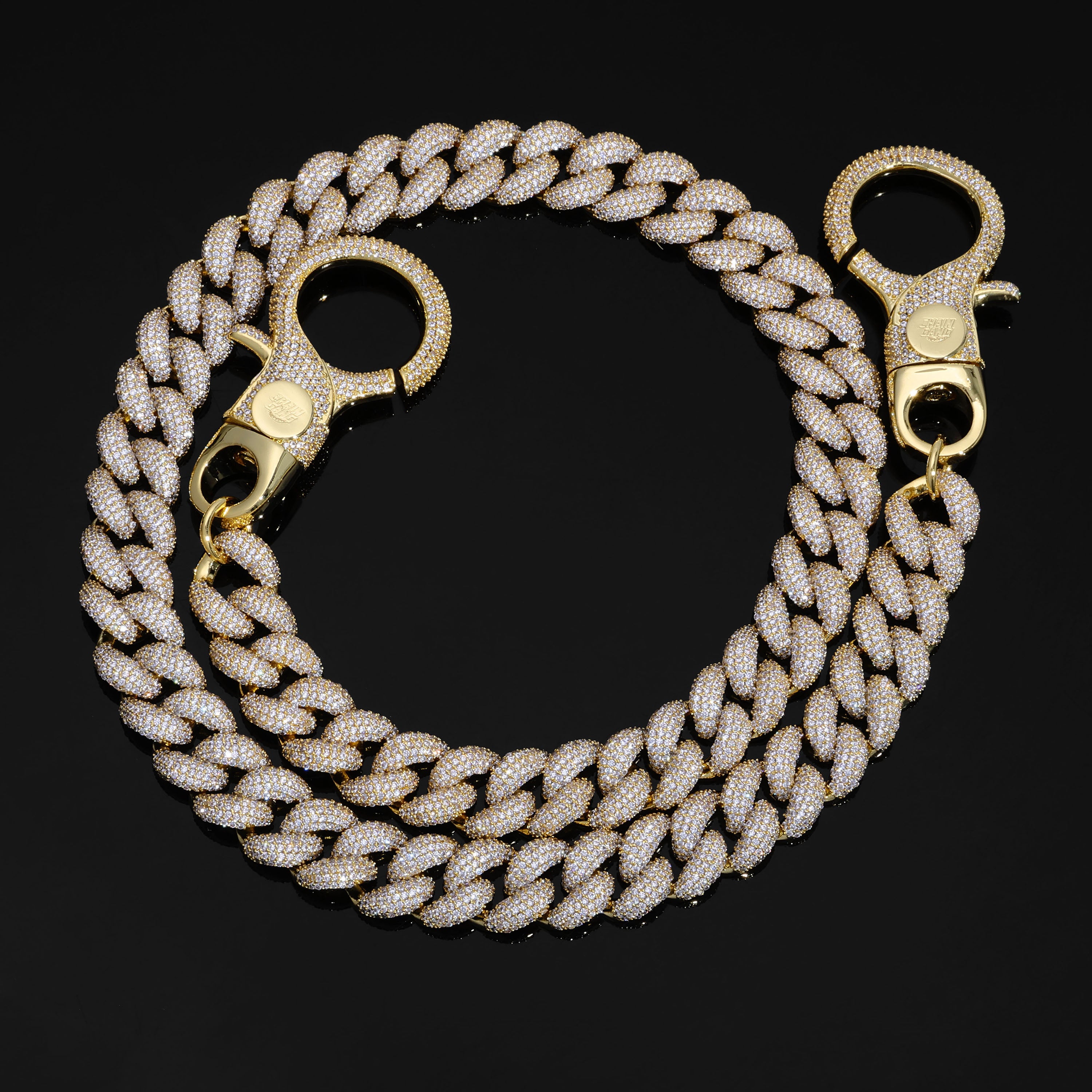 Yellow Gold Heavy Cuban Wallet Chain
