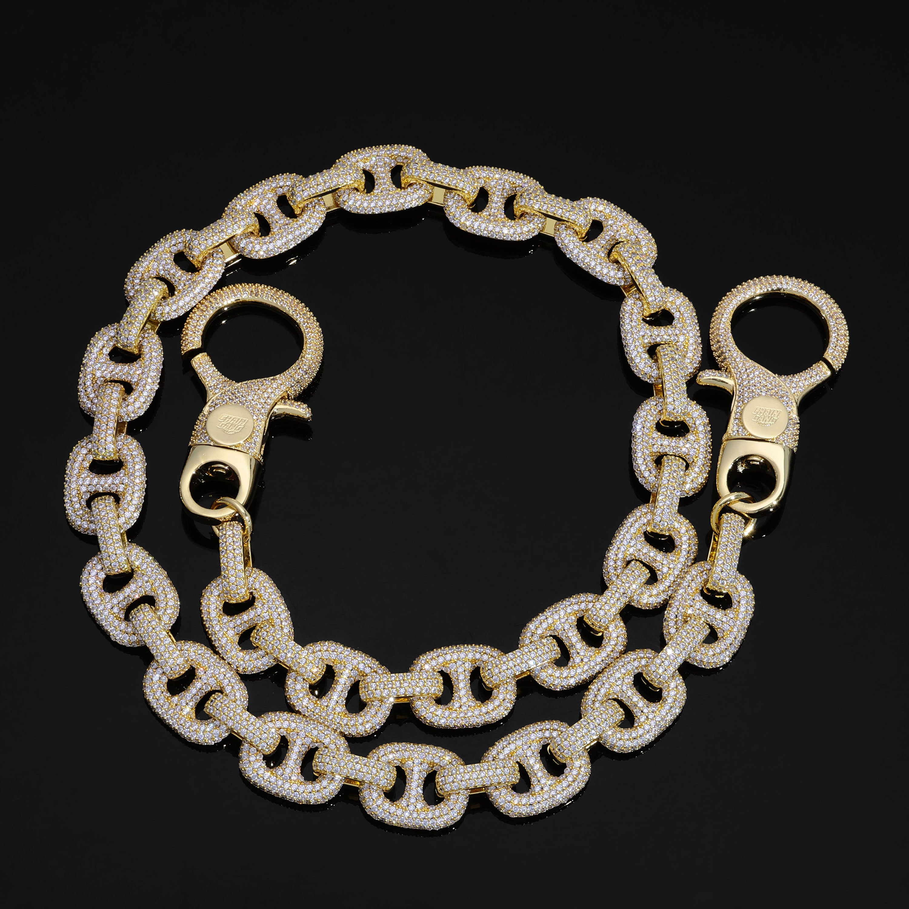 Yellow Gold Gucci Wallet Chain