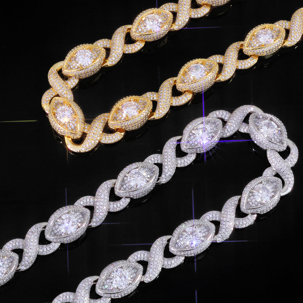 18K Gold Plated "Evil Eye" Wallet Chain