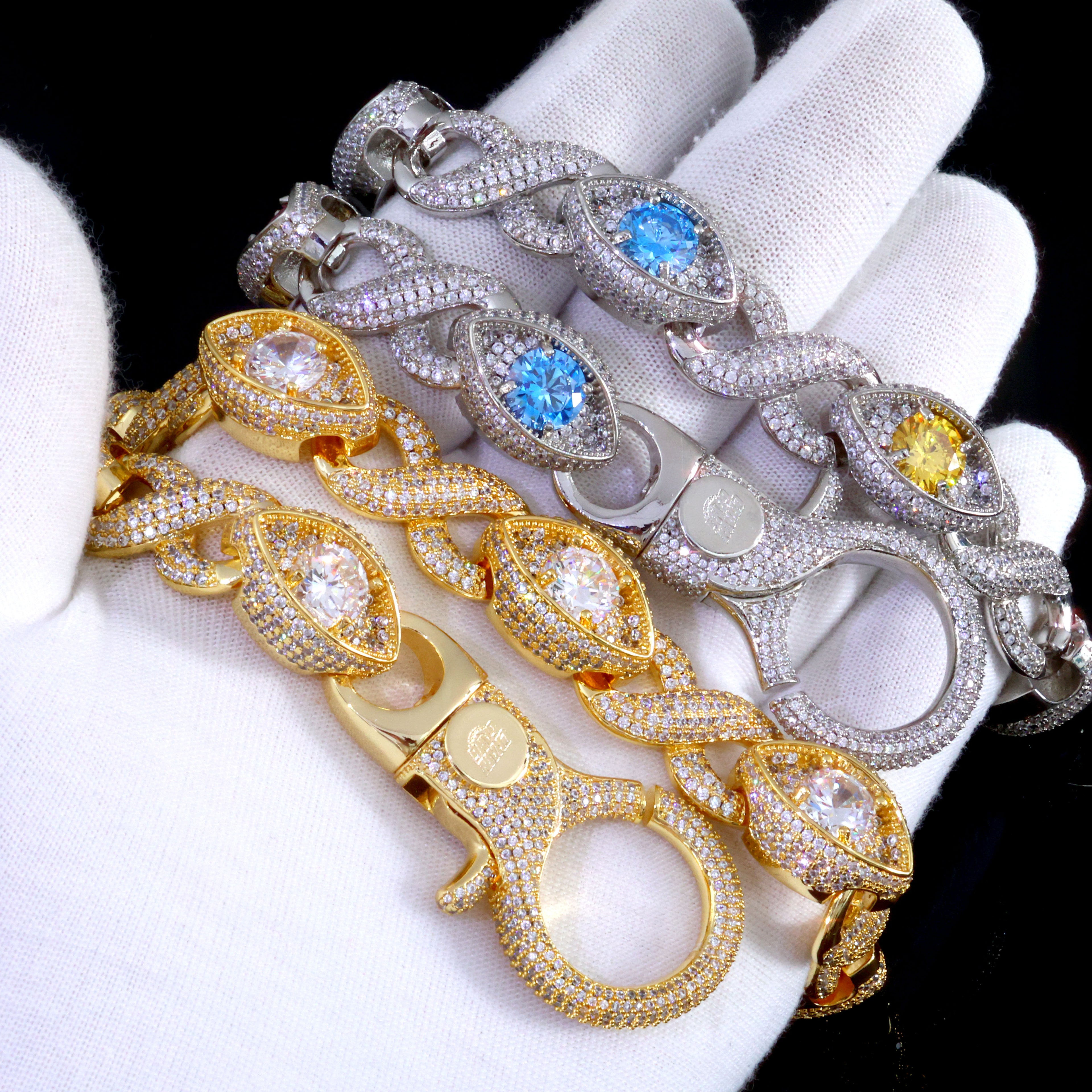 18K Gold Plated "Evil Eye" Wallet Chain