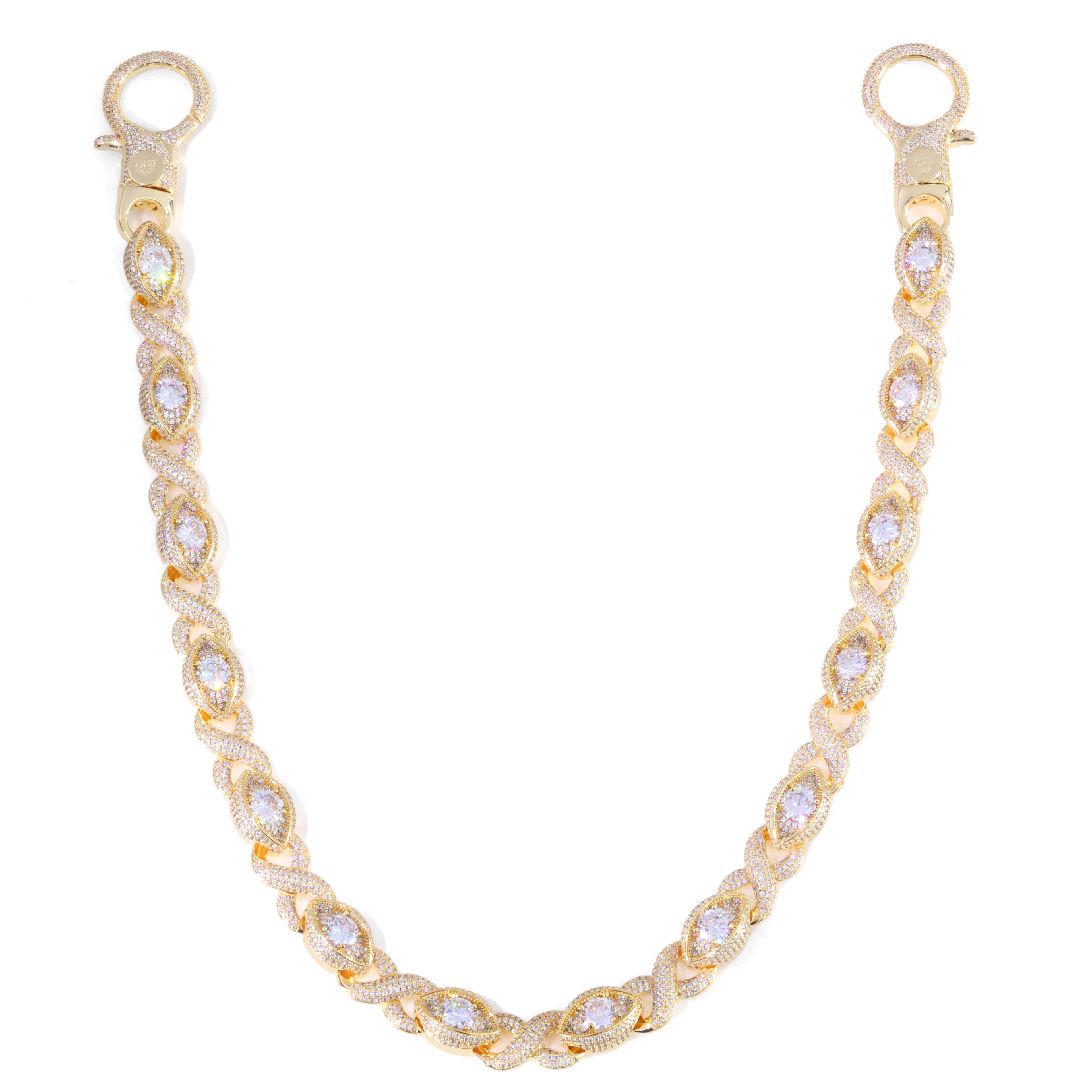 18K Gold Plated "Evil Eye" Wallet Chain