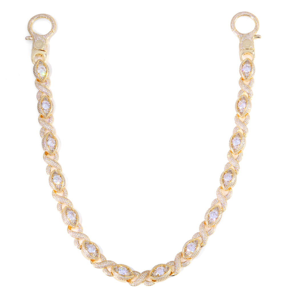 18K Gold Plated "Evil Eye" Wallet Chain