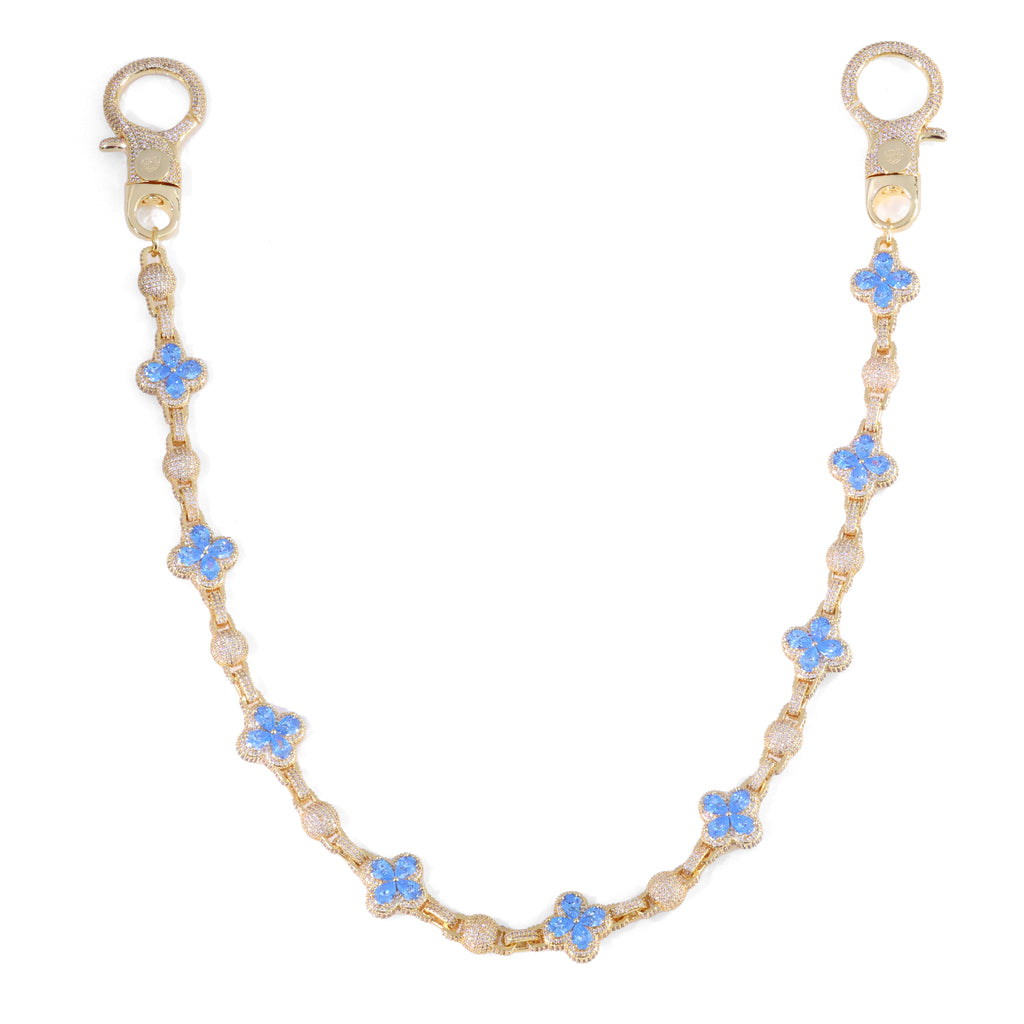 18K Gold Plated Clover Wallet Chain