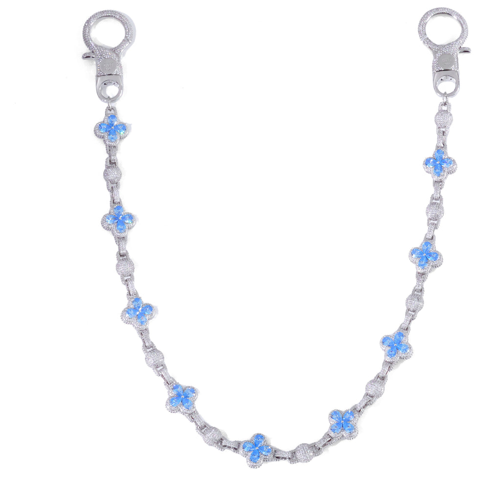 18K Gold Plated Clover Wallet Chain