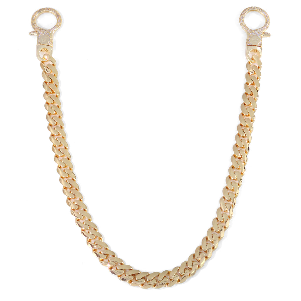 18K Gold Plated 18mm Heavy Cuban Wallet Chain