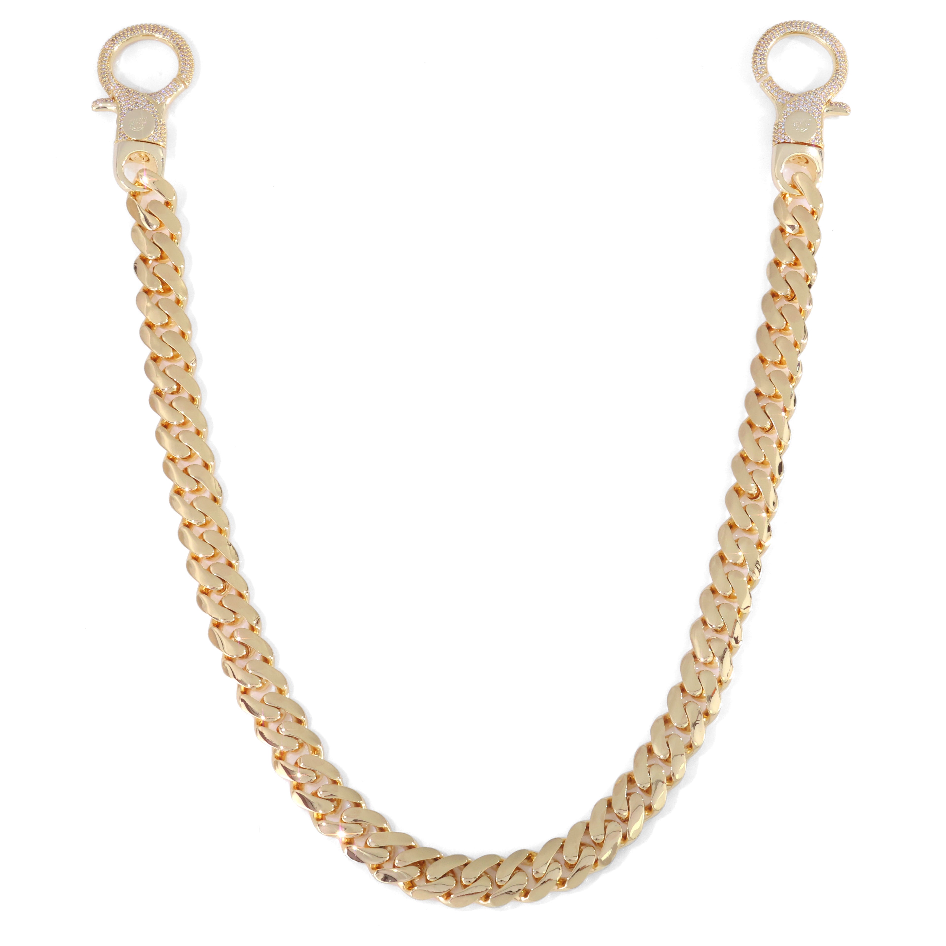 18K Gold Plated 18mm Heavy Cuban Wallet Chain