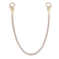 18K Gold Plated Diamond Cluster Wallet Chain
