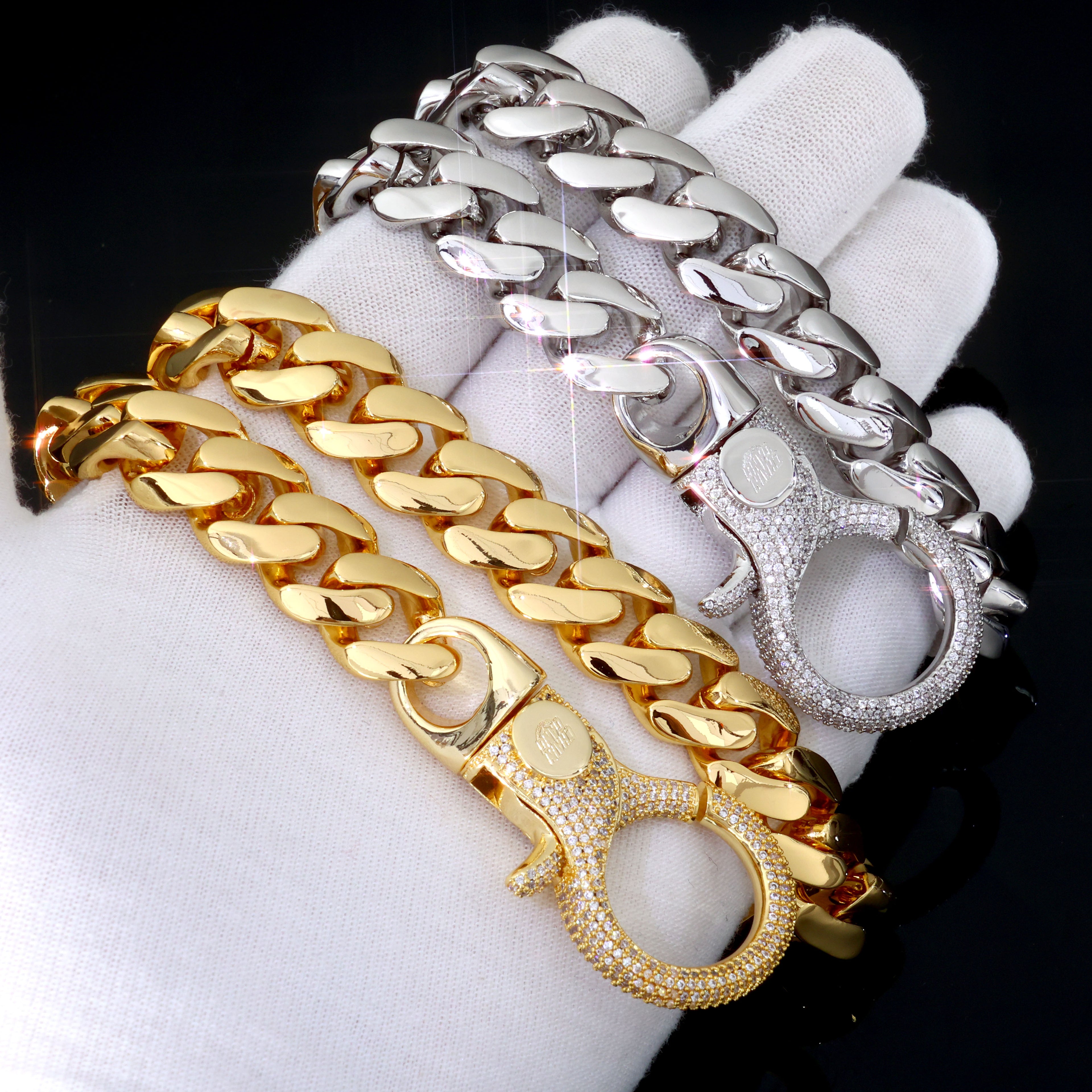 18K Gold Plated 18mm Heavy Cuban Wallet Chain