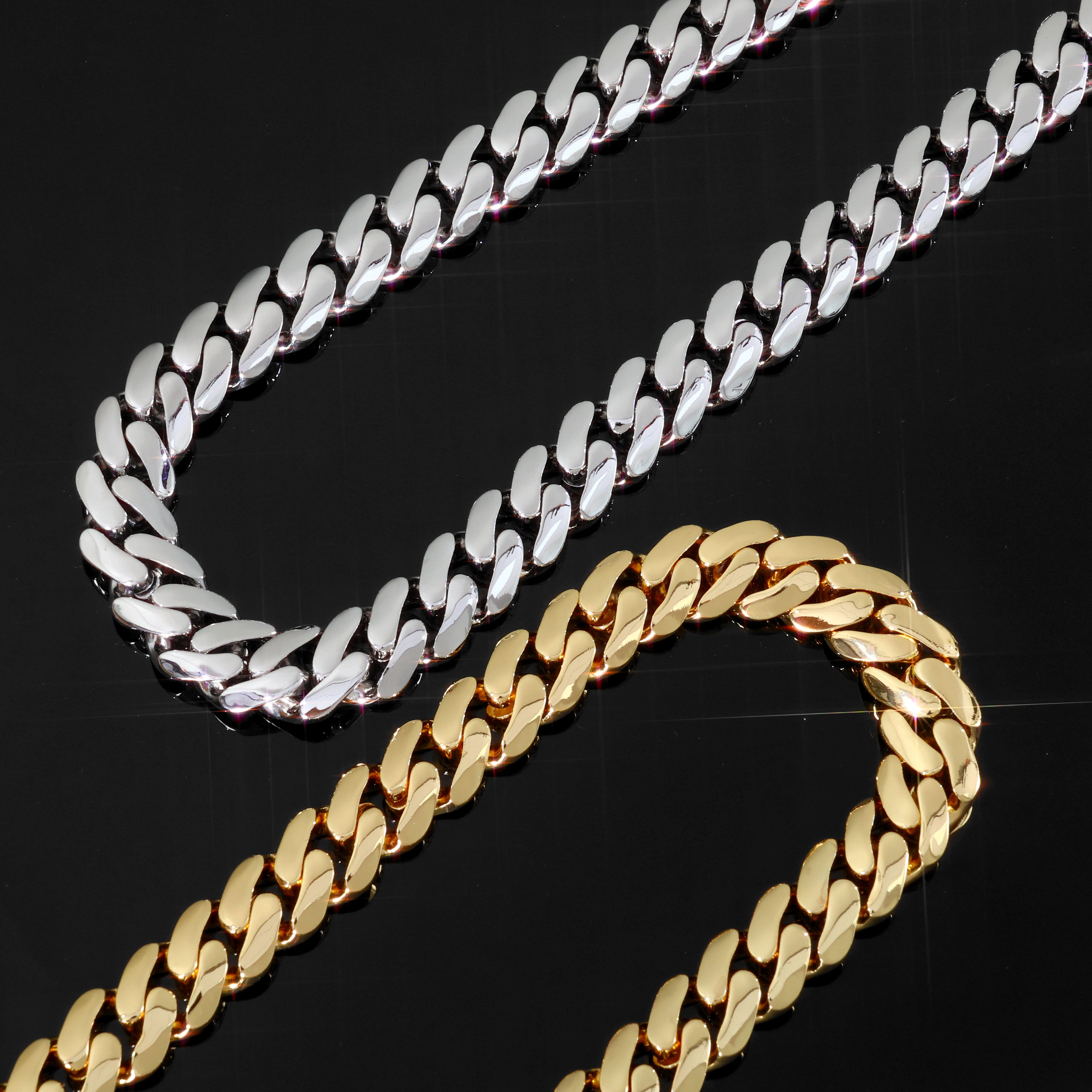 18K Gold Plated 18mm Heavy Cuban Wallet Chain