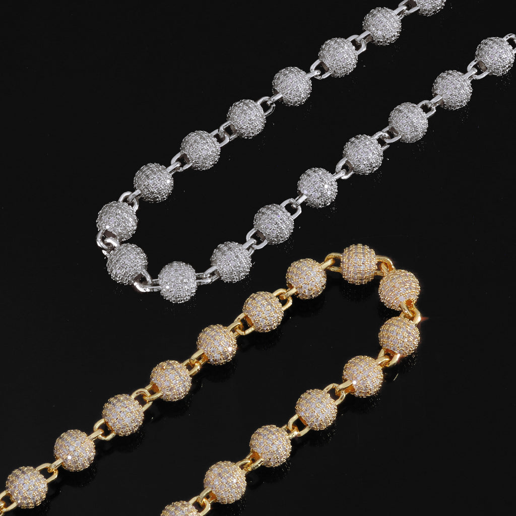 18K Gold Plated "Ball-Out" Wallet Chain