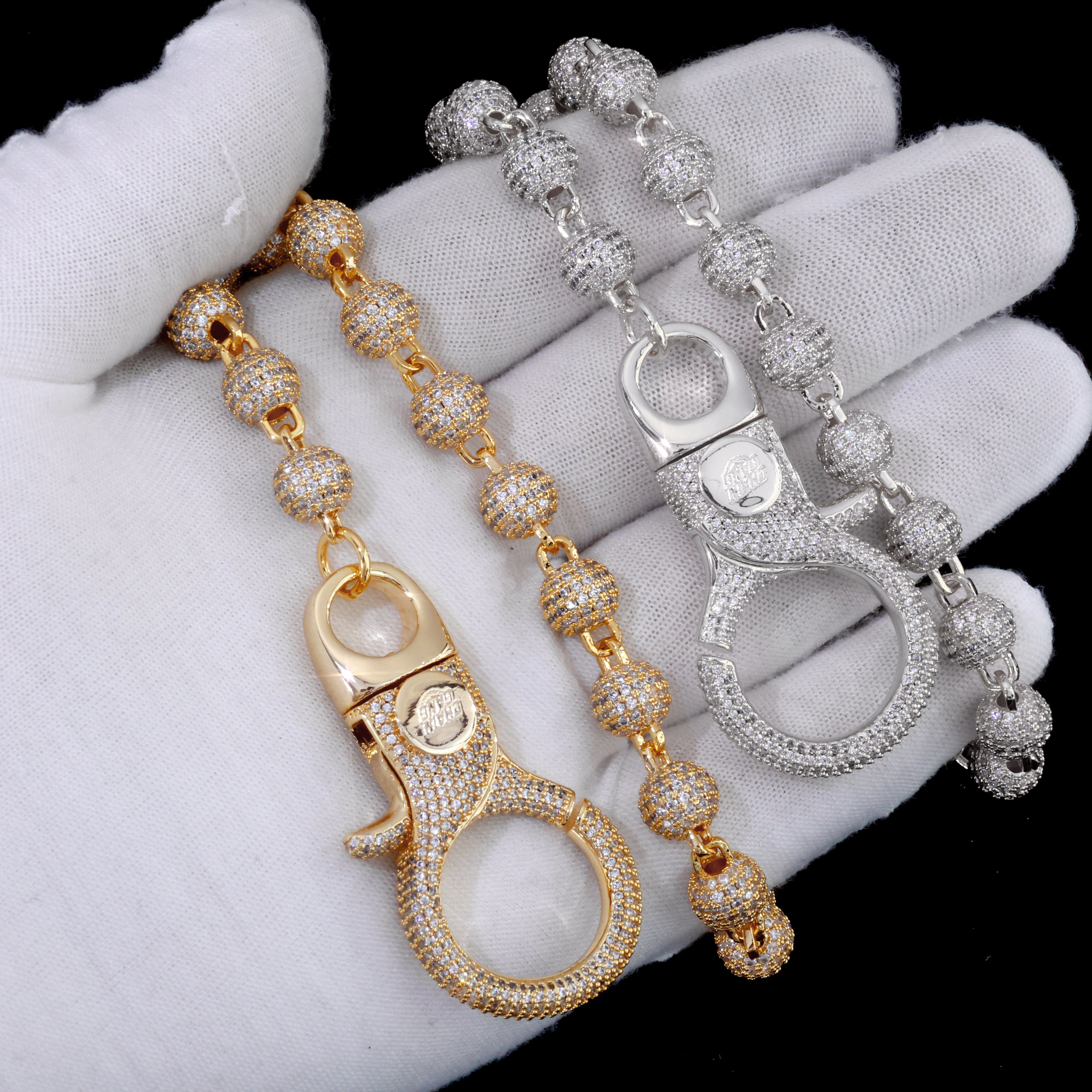 18K Gold Plated "Ball-Out" Wallet Chain