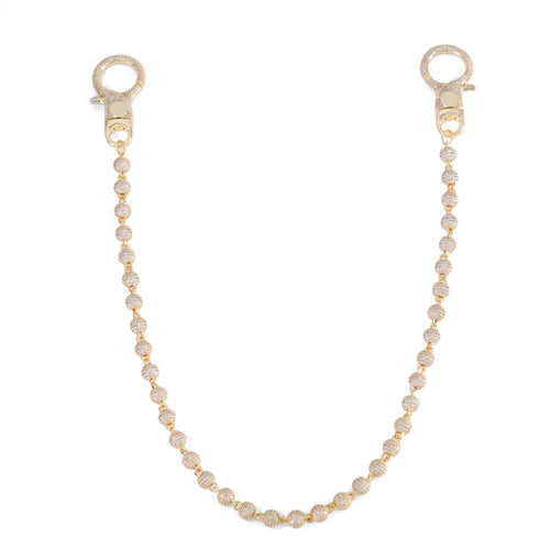 18K Gold Plated "Ball-Out" Wallet Chain